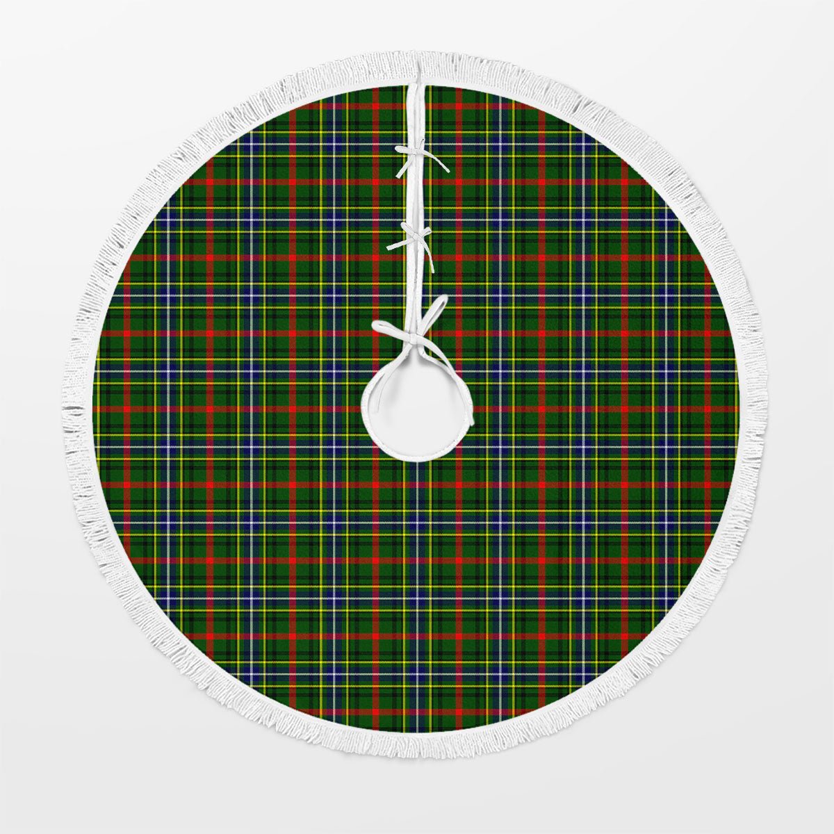 Clan Bisset Tartan Christmas Tree Skirt ER44 Bisset Tartan Tartan Christmas   