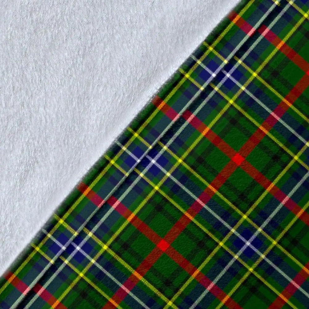 Clan Bisset Tartan Crest Blanket Wave Style HC58 Clan Bisset Tartan Today   