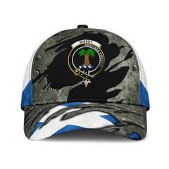 Clan Bisset Tartan Crest Classic Cap XL20 Bisset Tartan Tartan Cap   