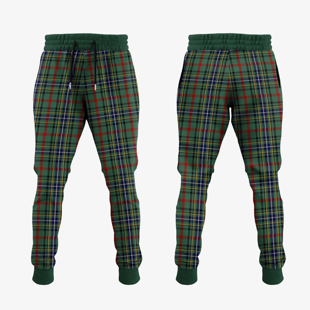 Clan Bisset Tartan Crest Jogger Sweatpants RY74 Clan Bisset Tartan Today   