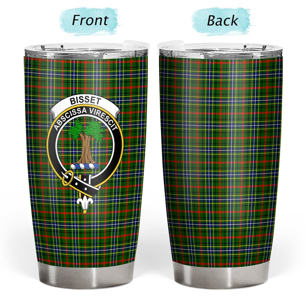 Clan Bisset Tartan Crest Tumbler ZV72 Clan Bisset Tartan Today   