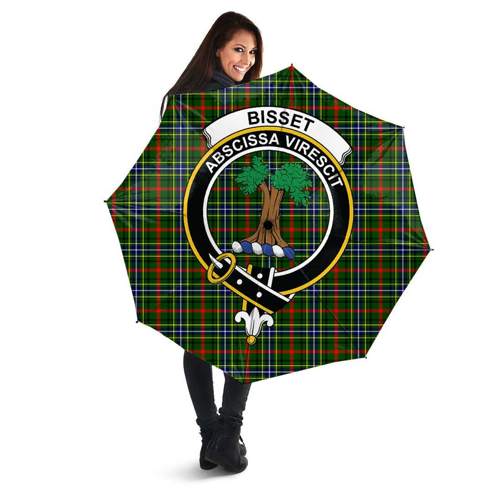 Clan Bisset Tartan Crest Umbrella VZ44 Clan Bisset Tartan Today   