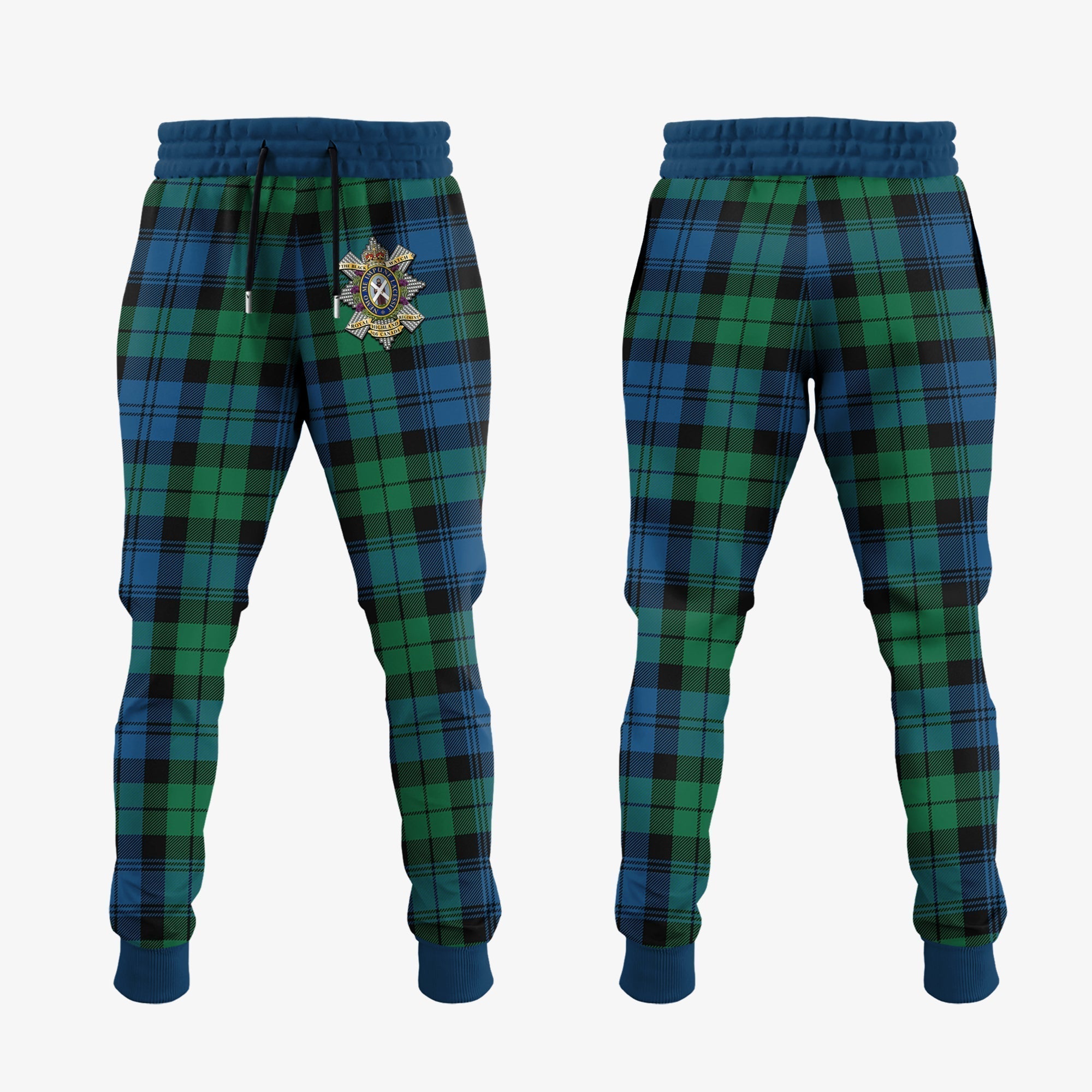 Clan Black Watch Ancient Of Canada Tartan Crest Jogger Sweatpants DD64 Clan Hall Tartan Today   