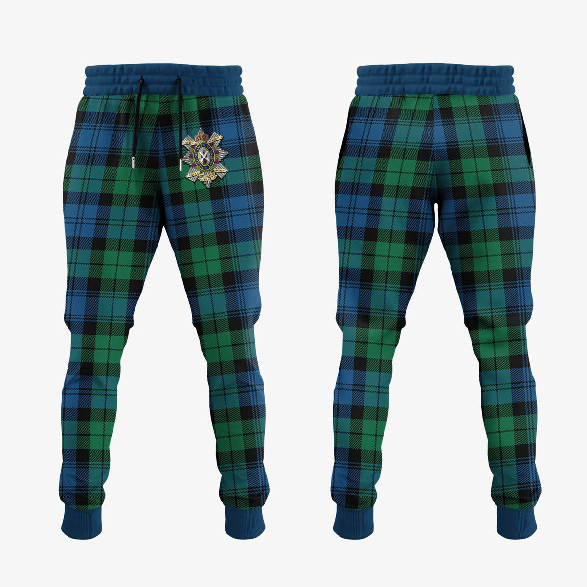 Clan Black Watch Ancient Of Canada Tartan Crest Jogger Sweatpants DD64 Clan Hall Tartan Today   