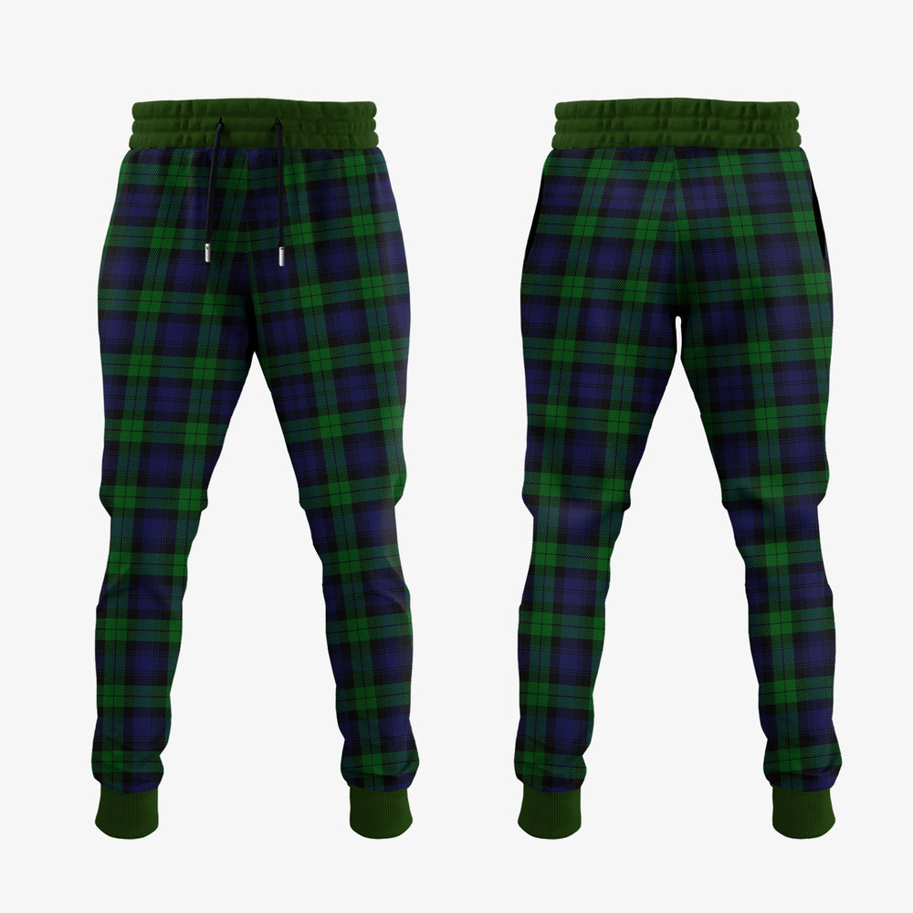 Clan Black Watch Tartan Crest Jogger Sweatpants FZ36 Clan Hall Tartan Today   