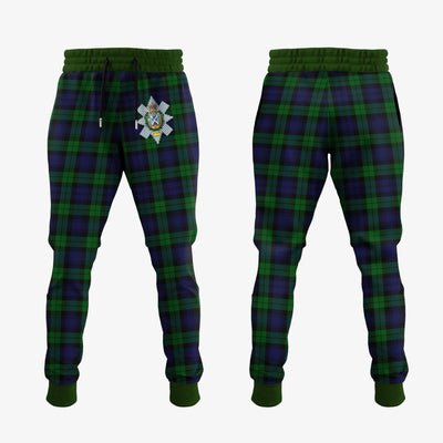 Clan Black Watch Tartan Crest Jogger Sweatpants