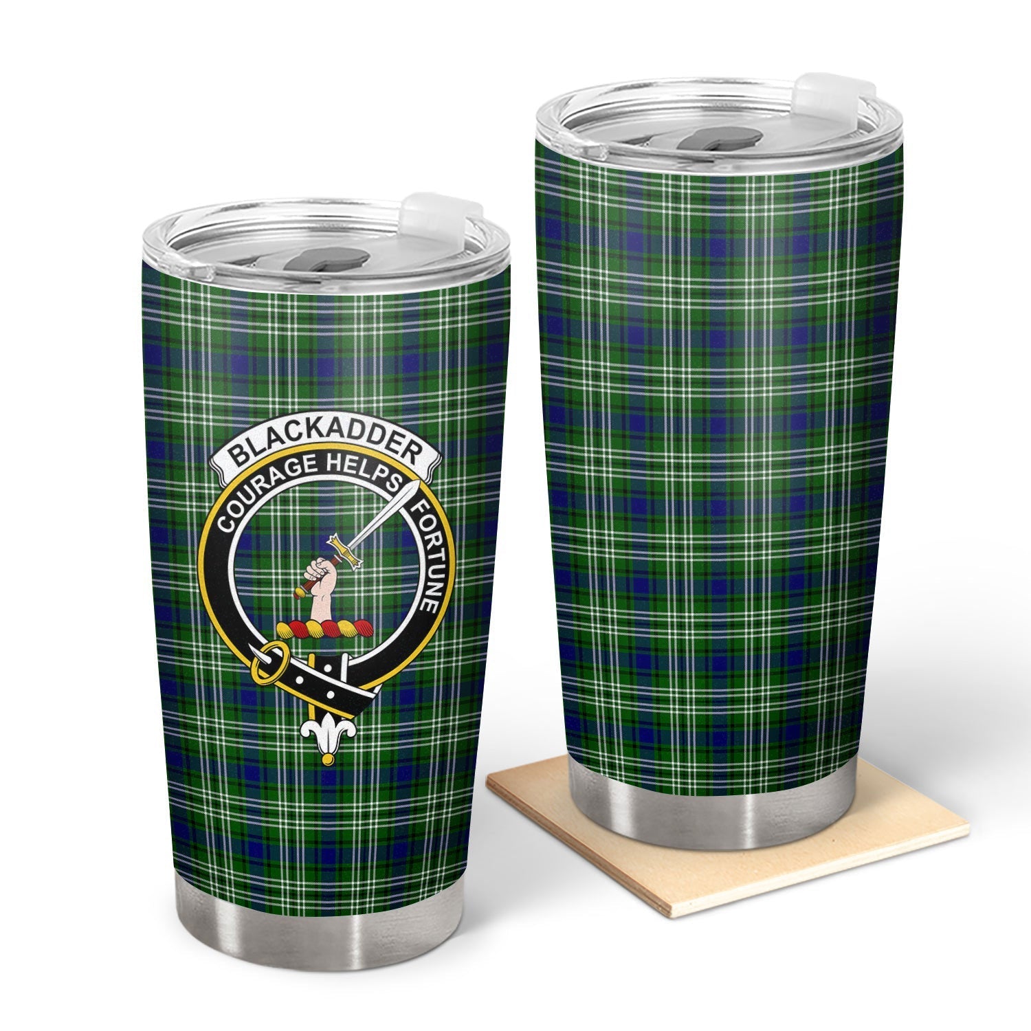 Clan Blackadder Tartan Crest Tumbler GO86 Clan Blackadder Tartan Today   