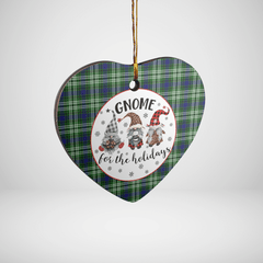 Clan Blackadder Tartan Gnome Heart Ceramic Ornament CP16 Blackadder Tartan Gnome Tartan Christmas   