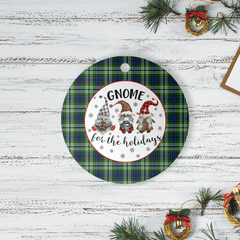 Clan Blackadder Tartan Gnome Round Ceramic Ornament LZ91 Blackadder Tartan Tartan Christmas   