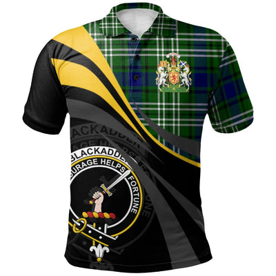 Clan Blackadder Tartan Polo Shirt - Royal Coat Of Arms Style