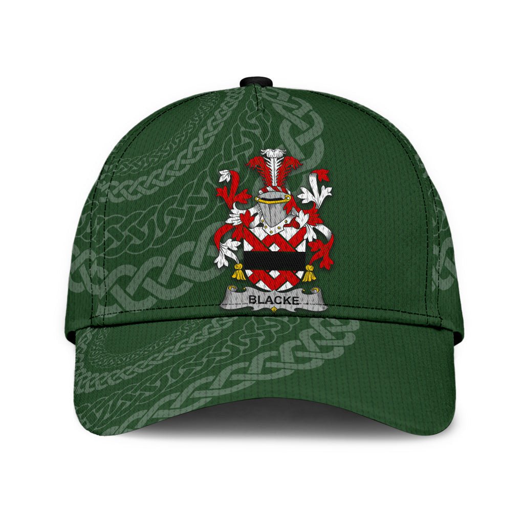 Clan Blacke Coat Of Arms - Irish Family Crest St Patrick's Day Classic CapRY85 Classic Cap - Blacke Coat Of Arms St Patrick's Day Classic Cap Irish Cap   