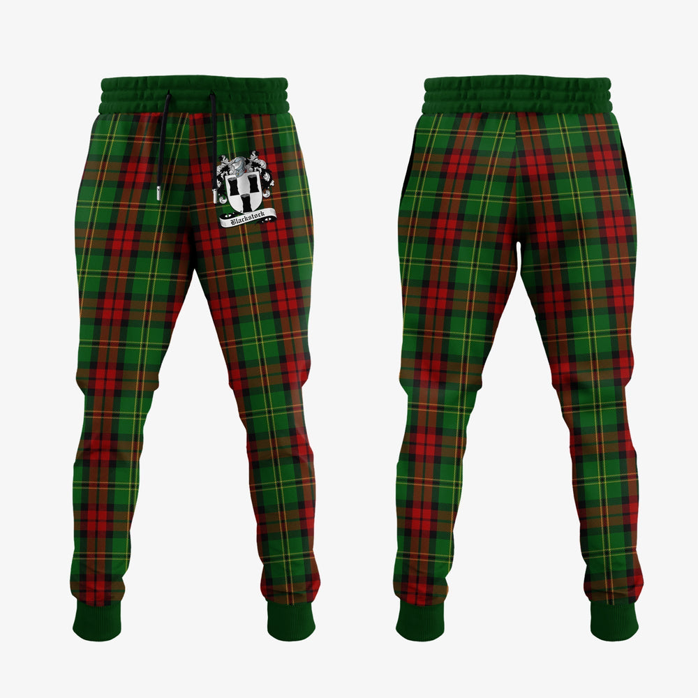 Clan Blackstock Hunting Tartan Crest Jogger Sweatpants LY40 Clan Blackstock Tartan Today   
