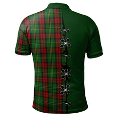 Clan Blackstock Hunting Tartan Polo Shirt - Lion Rampant And Celtic Thistle Style RD17 Blackstock Hunting Tartan Tartan Polo   