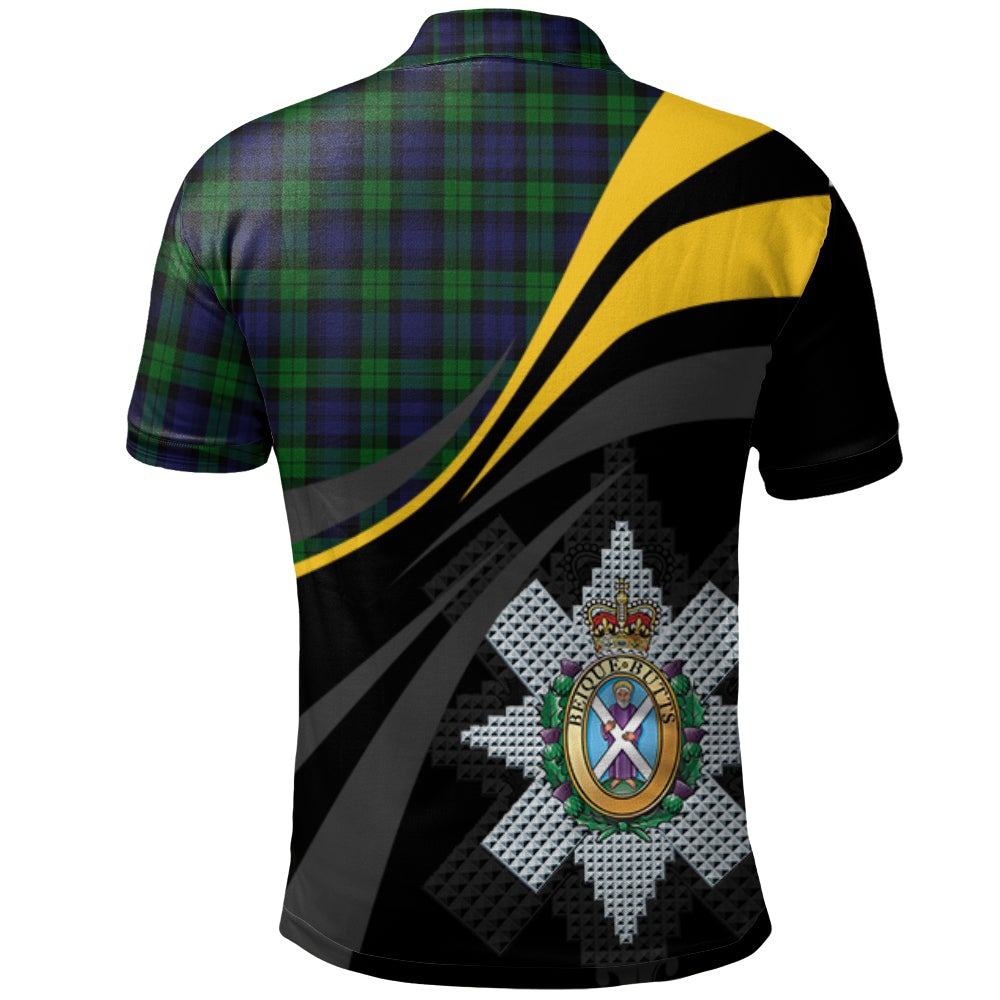 Clan Blackwatch 01 Tartan Polo Shirt - Royal Coat Of Arms Style WO20 Blackwatch 01 Tartan Tartan Polo   