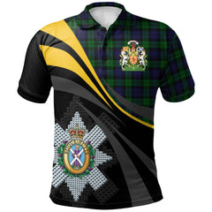 Clan Blackwatch 01 Tartan Polo Shirt - Royal Coat Of Arms Style WO20 Blackwatch 01 Tartan Tartan Polo   