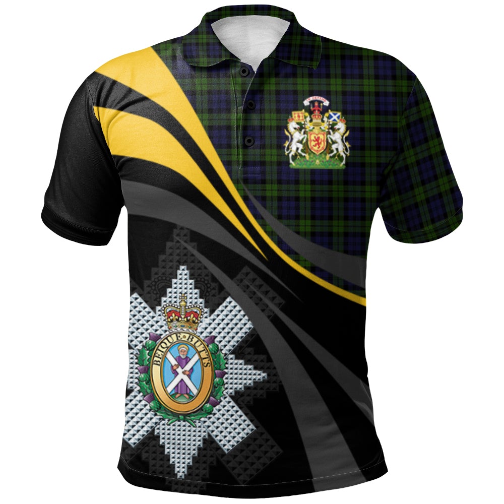 Clan Blackwatch 02 Tartan Polo Shirt - Royal Coat Of Arms Style FU17 Blackwatch 02 Tartan Tartan Polo   