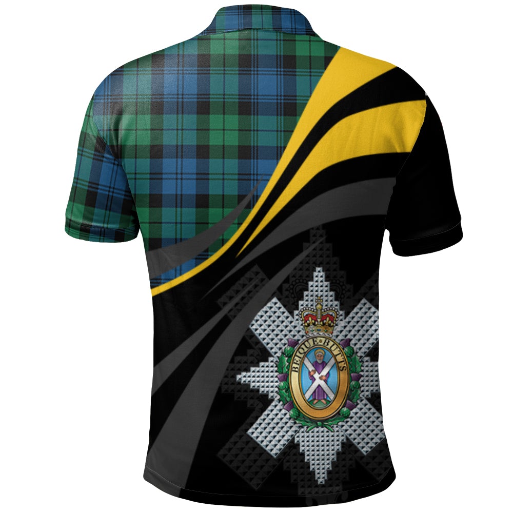 Clan Blackwatch Ancient Tartan Polo Shirt - Royal Coat Of Arms Style TI24 Blackwatch Ancient Tartan Tartan Polo   