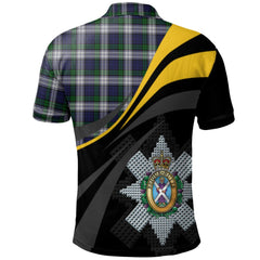 Clan Blackwatch Dress (Asymmetrical) Tartan Polo Shirt - Royal Coat Of Arms Style TJ24 Blackwatch Dress (Asymmetrical) Tartan Tartan Polo   