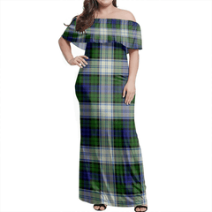 Clan Blackwatch Dress Modern Tartan Hawaii Dress YR69 Clan Black Watch Tartan Hawaii Dress   
