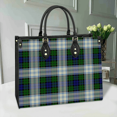 Clan Blackwatch Dress Modern Tartan Leather Bag ZN65 Clan Black Watch Tartan Today   