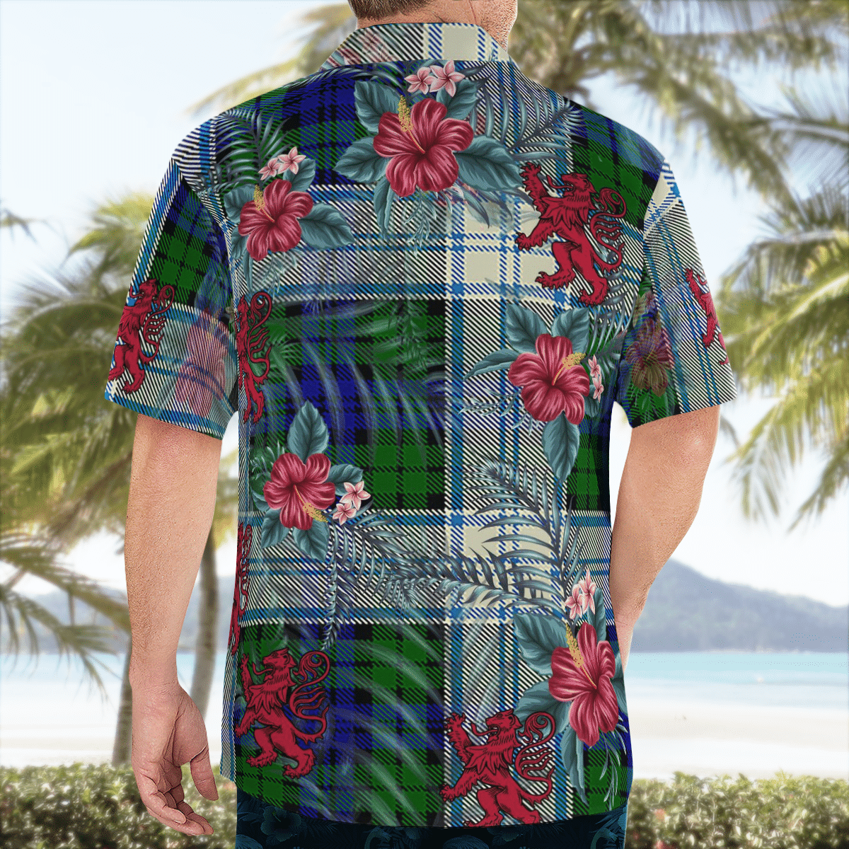 Clan Blackwatch Dress Modern Tartan Scottish Lion Hawaiian Shirt MR69 Blackwatch Dress Modern Tartan Tartan Hawaii Shirt   