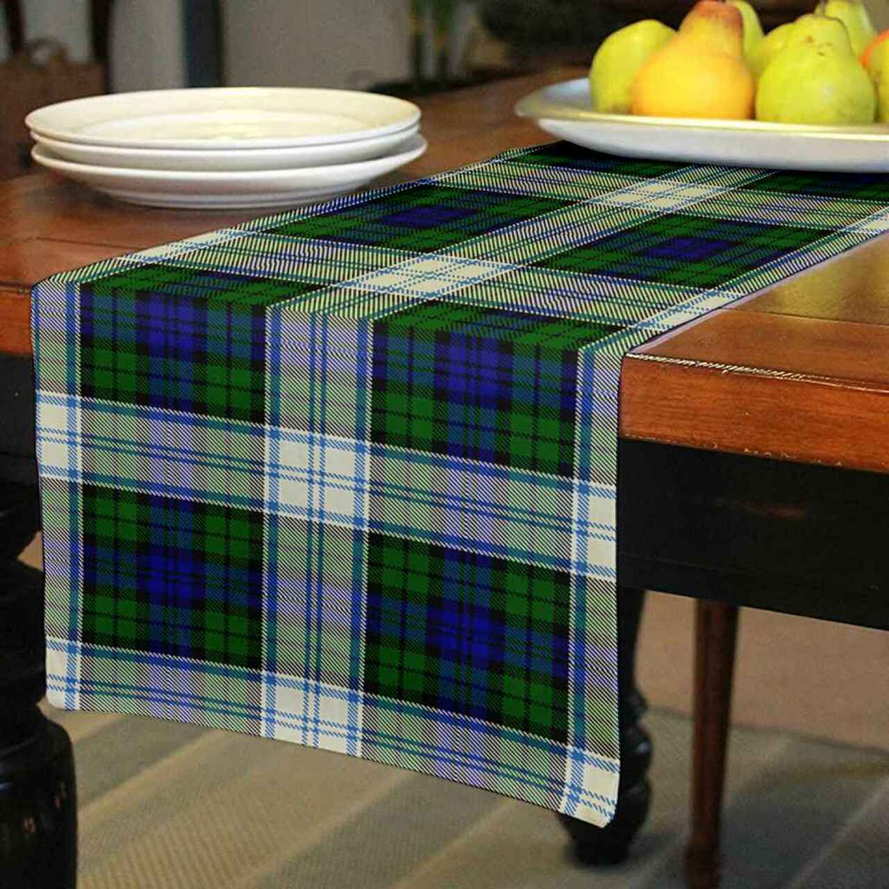 Clan Blackwatch Dress Modern Tartan Table Runner Cotton EG28 Blackwatch Dress Modern Tartan Tartan Table Runner   