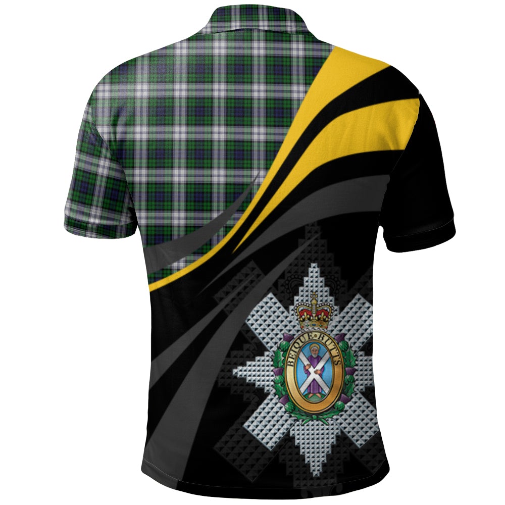 Clan Blackwatch Dress (Symmetrical) Tartan Polo Shirt - Royal Coat Of Arms Style AF46 Blackwatch Dress (Symmetrical) Tartan Tartan Polo   