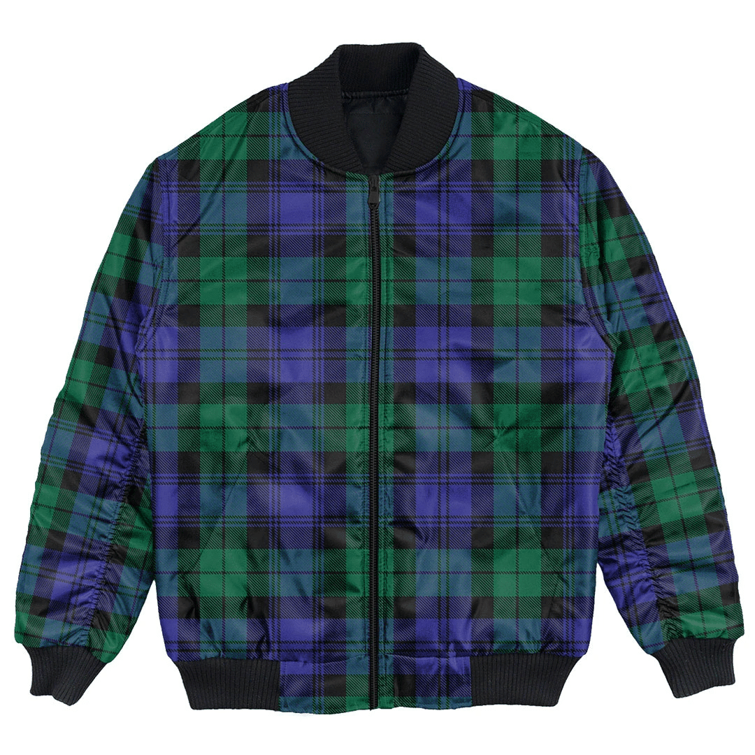 Clan Blackwatch Modern Tartan Bomber Jacket IU39 Blackwatch Modern Tartan Tartan Bomber Jacket   
