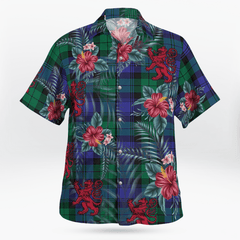 Clan Blackwatch Modern Tartan Scottish Lion Hawaiian Shirt BR57 Blackwatch Modern Tartan Tartan Hawaii Shirt   