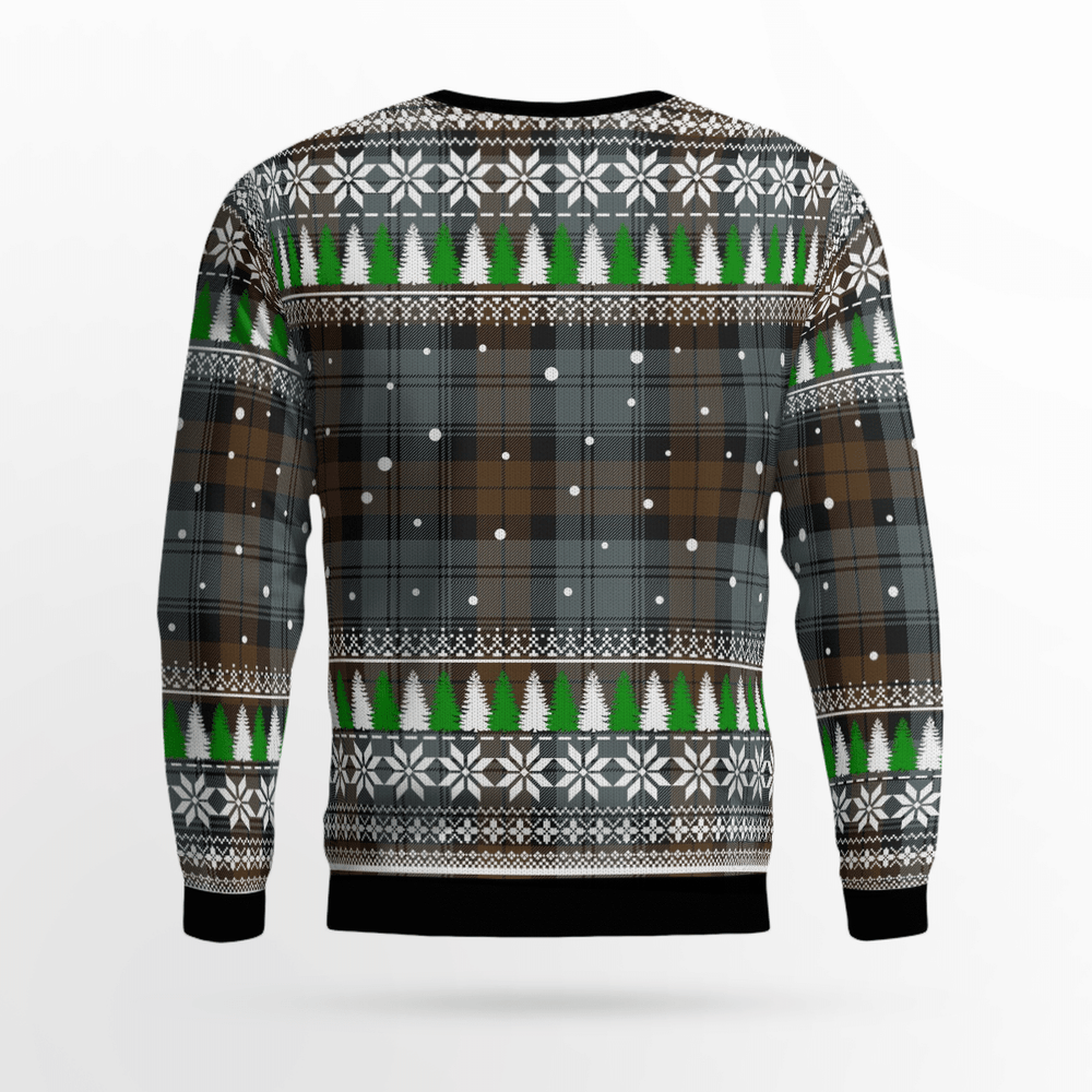 Clan Blackwatch Weathered Tartan Christmas Ugly Sweater QM50 Blackwatch Weathered Tartan Tartan Ugly Sweater   