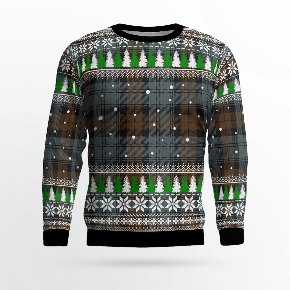 Clan Blackwatch Weathered Tartan Christmas Ugly Sweater QM50 Blackwatch Weathered Tartan Tartan Ugly Sweater   