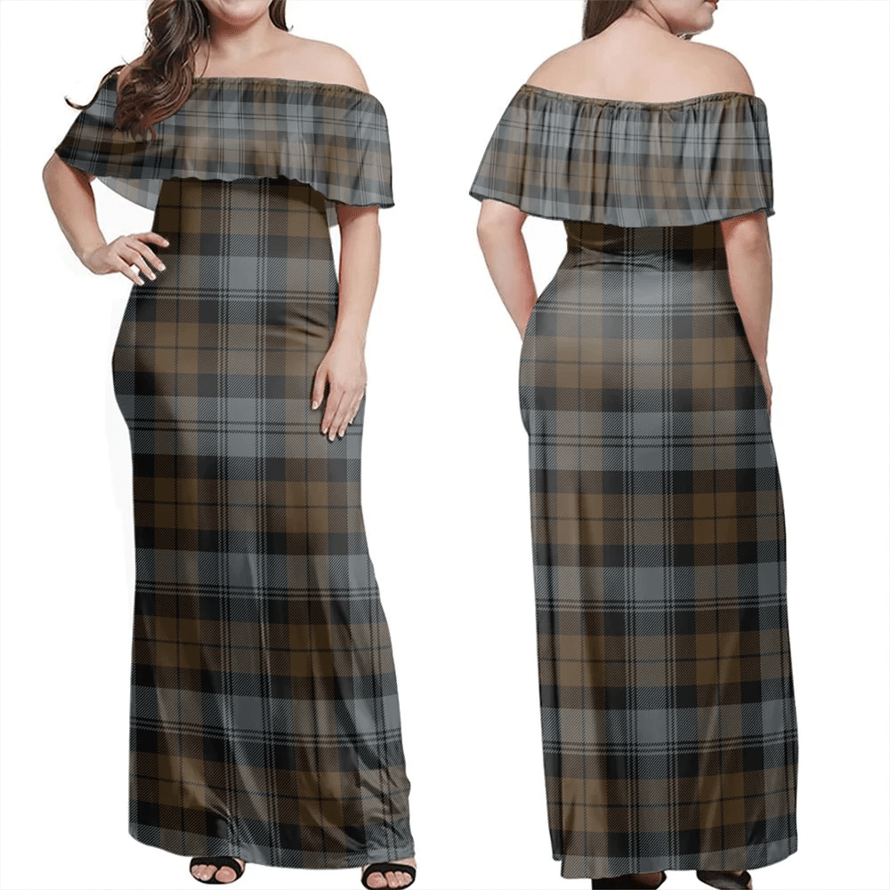 Clan Blackwatch Weathered Tartan Hawaii Dress CB66 Clan Black Watch Tartan Hawaii Dress   