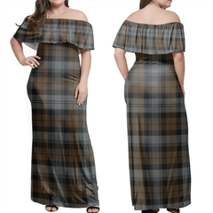 Clan Blackwatch Weathered Tartan Hawaii Dress CB66 Clan Black Watch Tartan Hawaii Dress   
