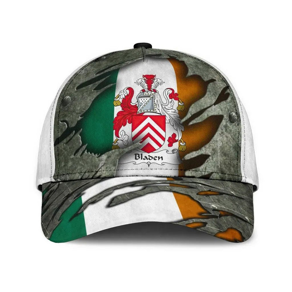 Clan Bladen Coat Of Arms - Irish Family Crest Classic Cap SL18 Bladen Coat Of Arms Irish Cap   