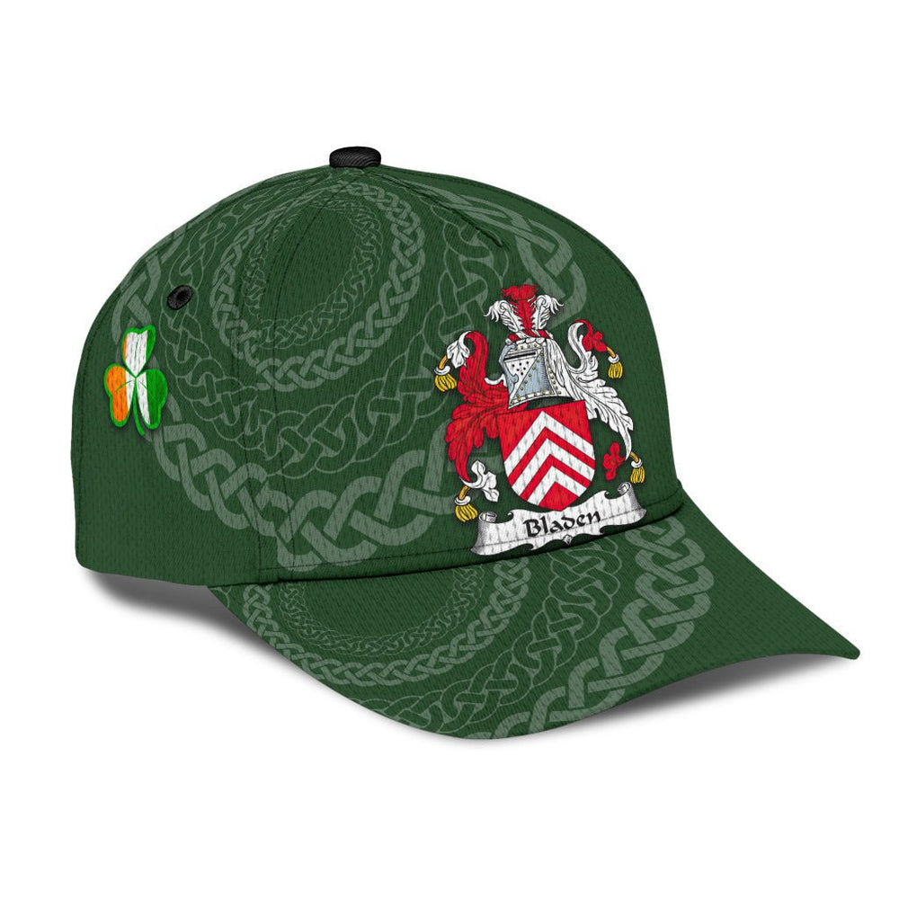 Clan Bladen Coat Of Arms - Irish Family Crest St Patrick's Day Classic CapBF61 Classic Cap - Bladen Coat Of Arms St Patrick's Day Classic Cap Irish Cap   
