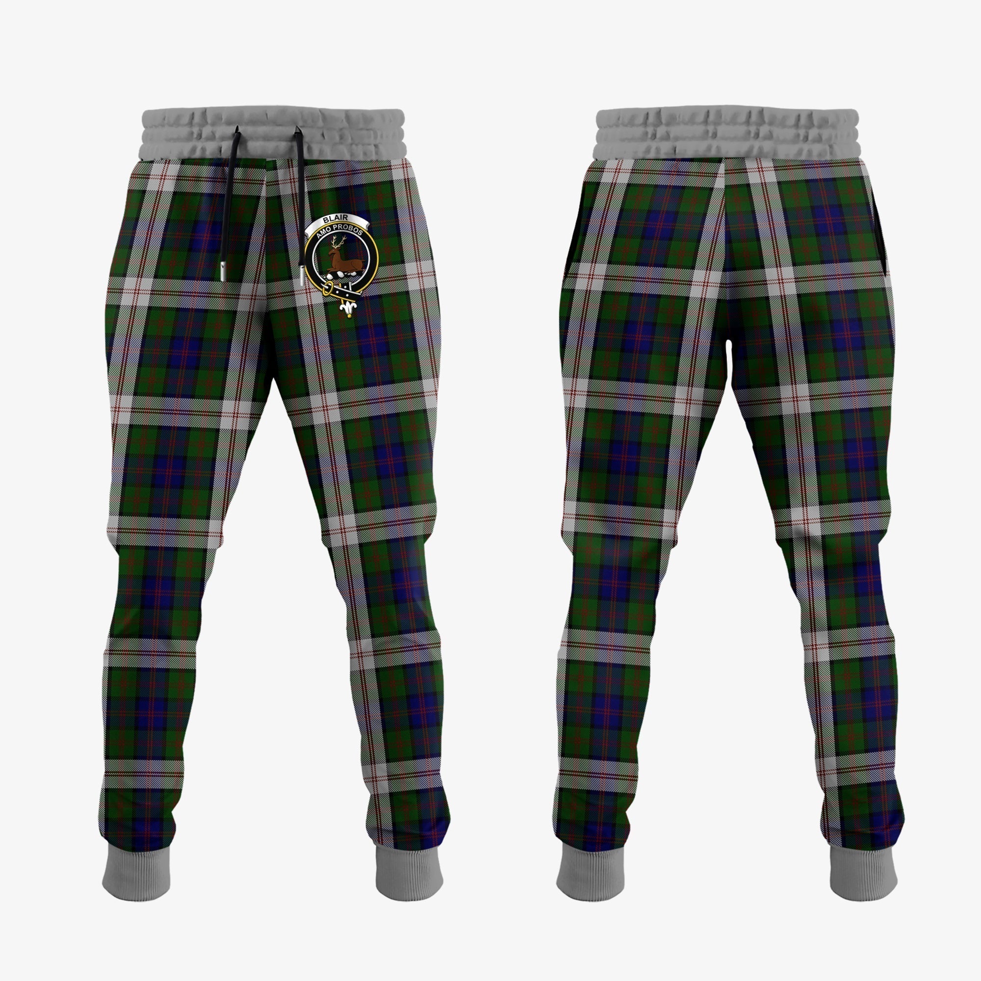 Clan Blair Dress Tartan Crest Jogger Sweatpants VC56 Clan Blair Tartan Today   