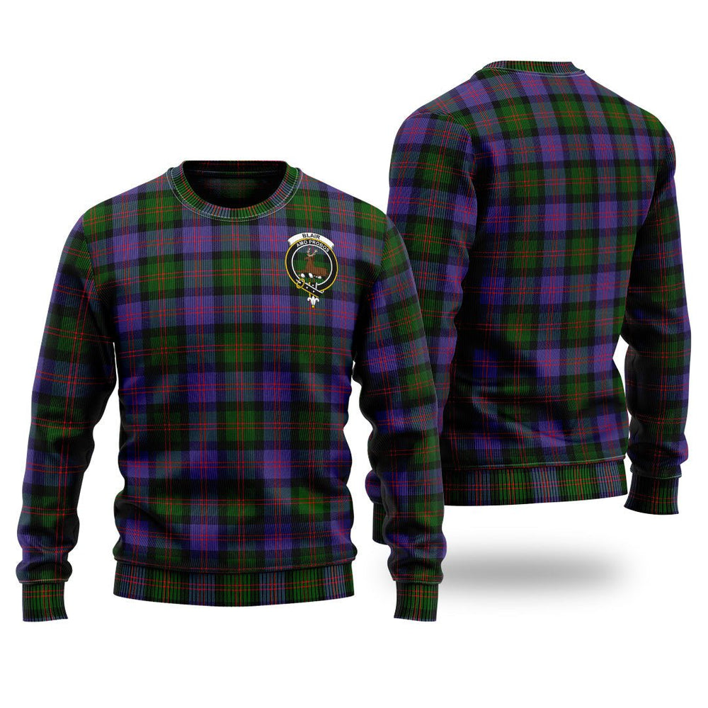 Clan Blair Modern Tartan Christmas Ugly Sweater PL16 Blair Modern Tartan Tartan Sweater   