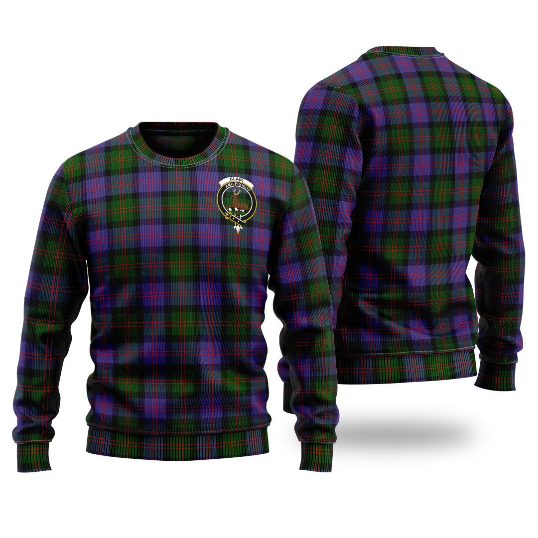 Clan Blair Modern Tartan Christmas Ugly Sweater PL16 Blair Modern Tartan Tartan Sweater   