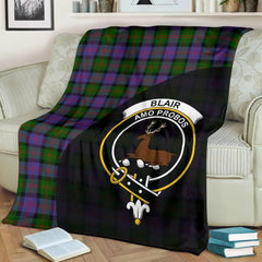 Clan Blair Modern Tartan Crest Blanket Wave Style YB31 Clan Blair Tartan Today   