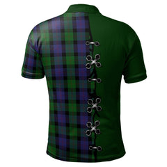Clan Blair Tartan Polo Shirt - Lion Rampant And Celtic Thistle Style AX93 Blair Tartan Tartan Polo   