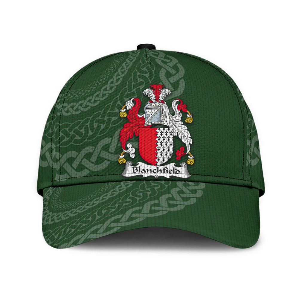 Clan Blanchfield Coat Of Arms - Irish Family Crest St Patrick's Day Classic CapPR94 Classic Cap - Blanchfield Coat Of Arms St Patrick's Day Classic Cap Irish Cap   