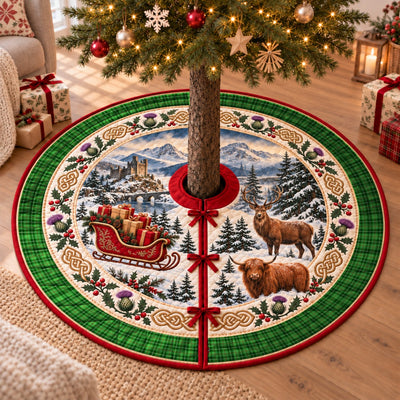 Clan Blane 1 Tartan Highland Christmas Tree Skirt