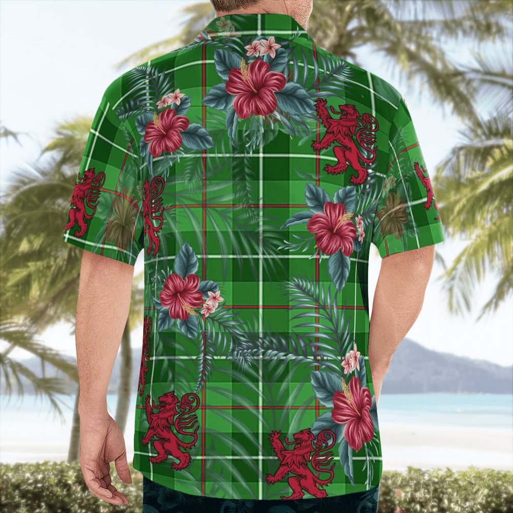 Clan Blane 1 Tartan Scottish Lion Hawaiian Shirt GO83 Blane 1 Tartan Tartan Hawaii Shirt   