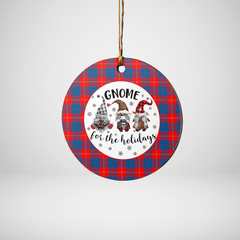 Clan Blane 2 Tartan Gnome Round Ceramic Ornament NG21 Blane 2 Tartan Tartan Christmas   