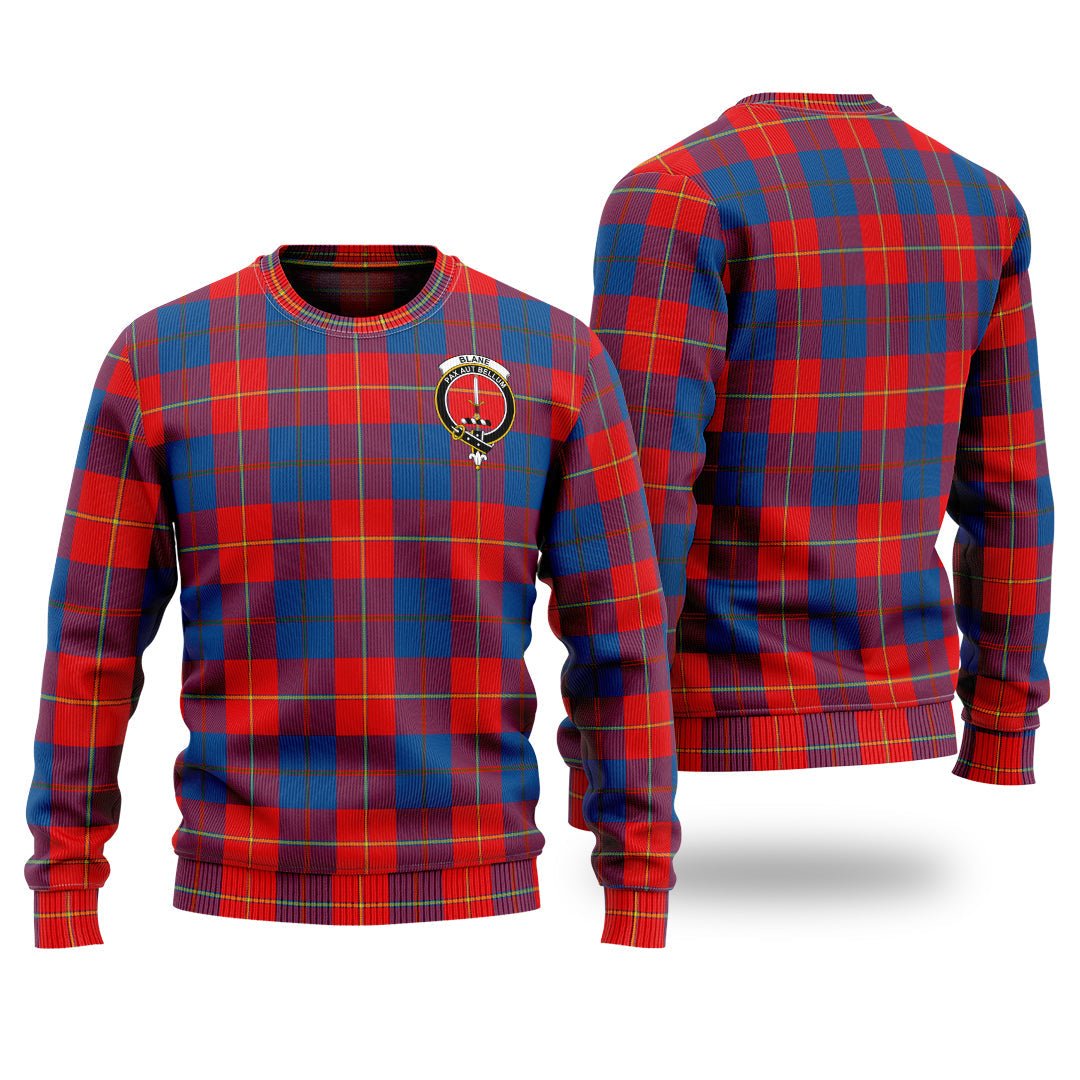 Clan Blane Tartan Christmas Ugly Sweater EF40 Blane Tartan Tartan Sweater   