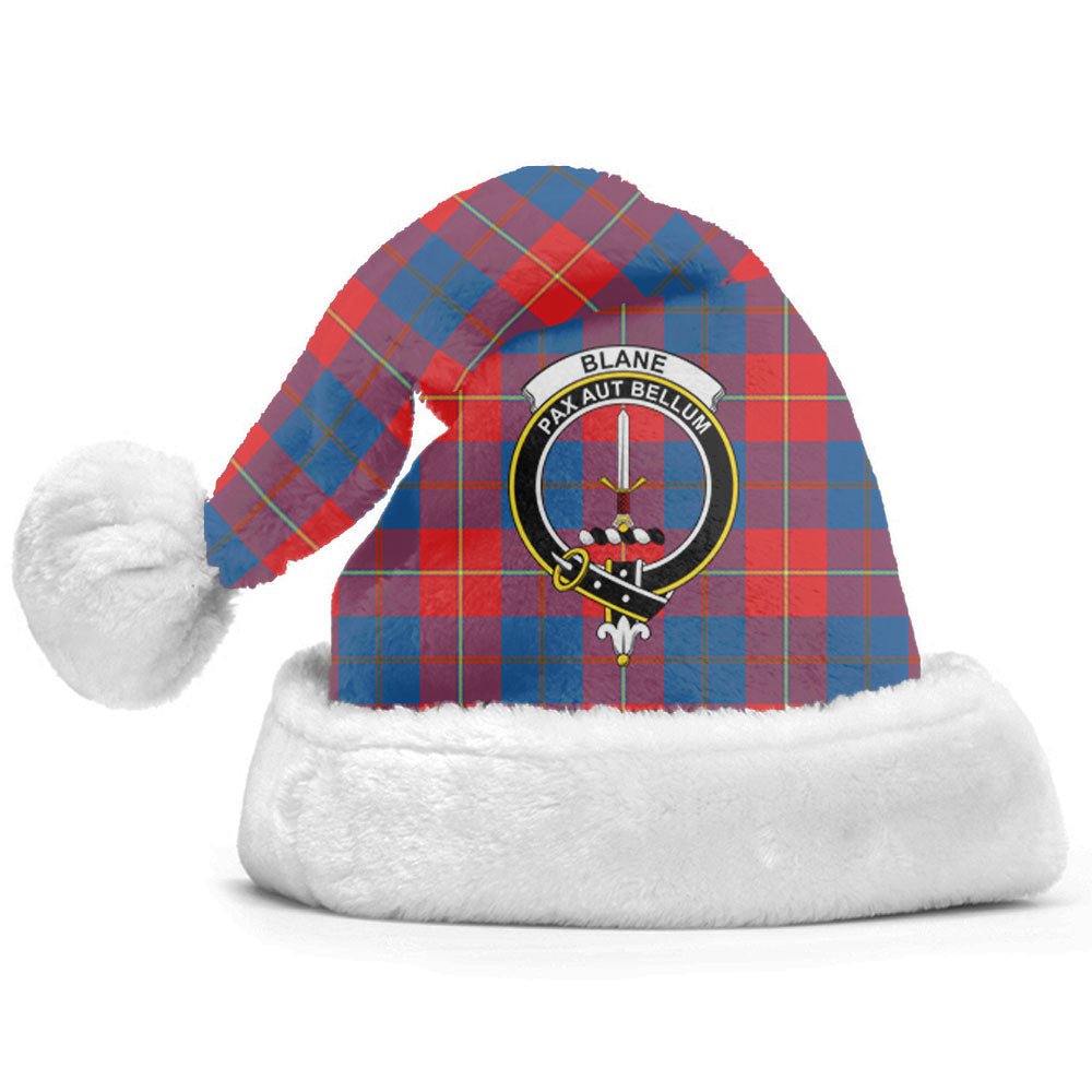 Clan Blane Tartan Crest Christmas Santa Hat LC21 Blane Tartan Tartan Santa Hat   