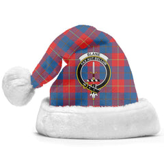 Clan Blane Tartan Crest Christmas Santa Hat LC21 Blane Tartan Tartan Santa Hat   