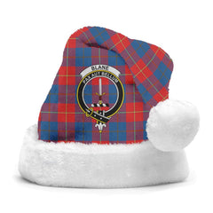 Clan Blane Tartan Crest Christmas Santa Hat LC21 Blane Tartan Tartan Santa Hat   
