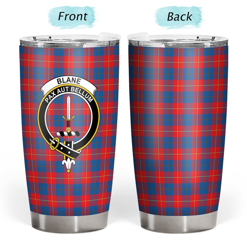 Clan Blane Tartan Crest Tumbler MR41 Clan Blane Tartan Today   
