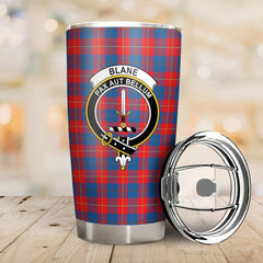 Clan Blane Tartan Crest Tumbler MR41 Clan Blane Tartan Today   